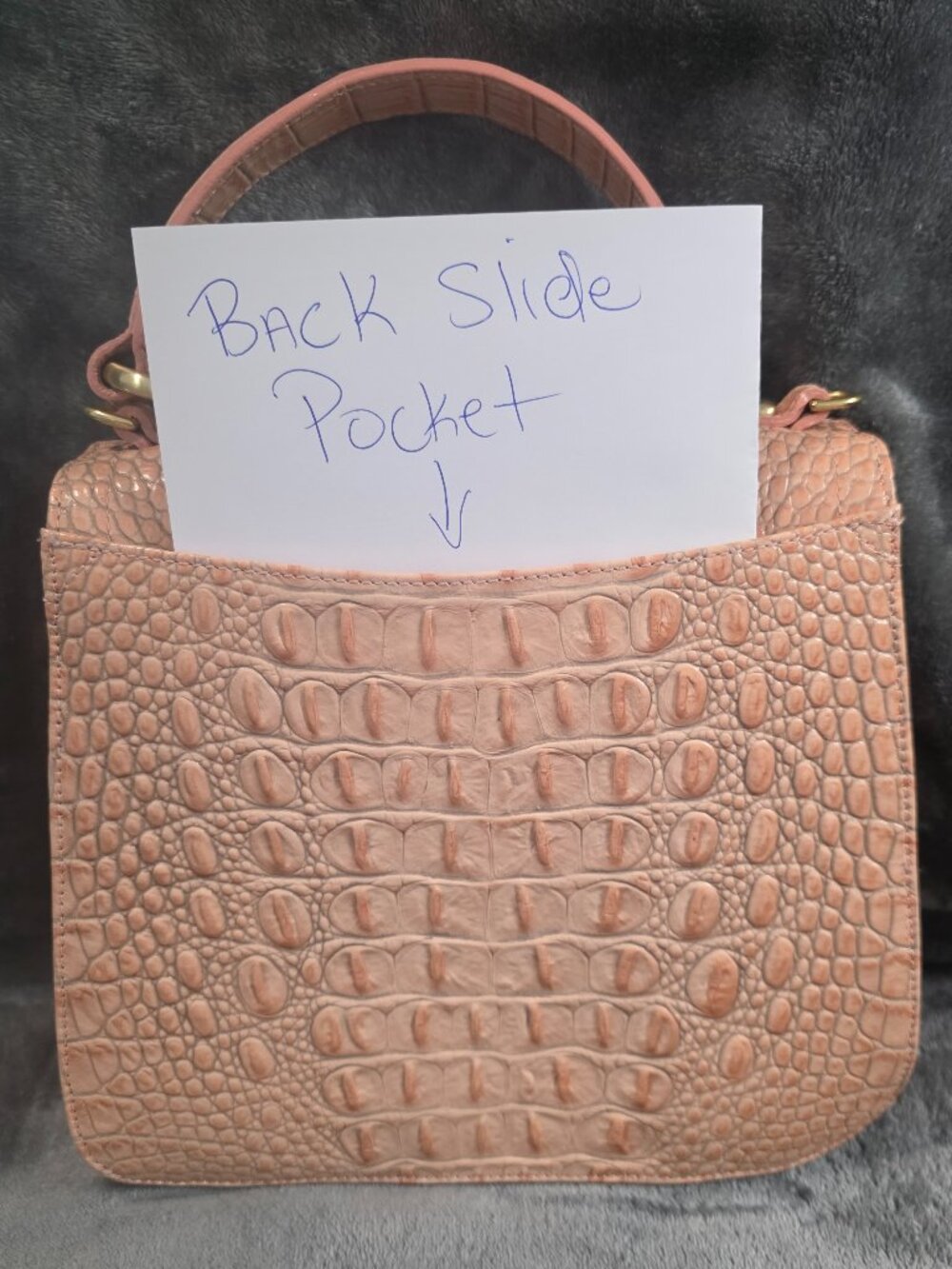 Brahmin Vittoria Rose Convertible Satchel/Crossbody Bag (excellent condition) - Picture 6 of 12